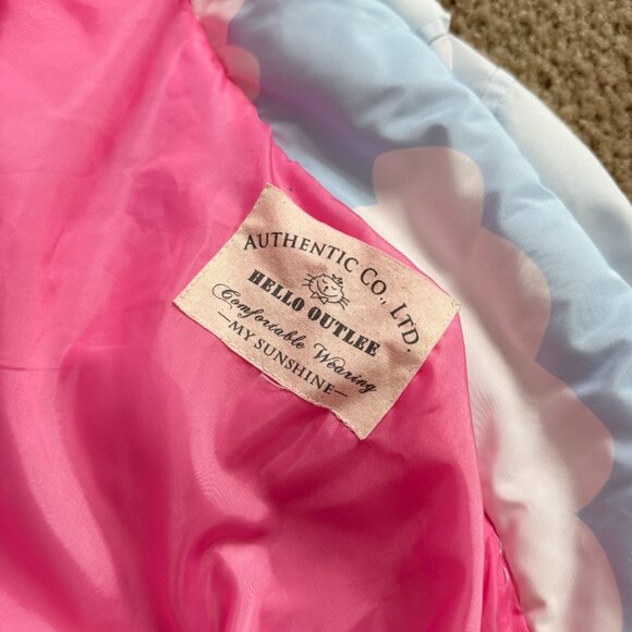 Kawaii Cloud Pastel Blue Puffer Coat - Picture 13 of 13